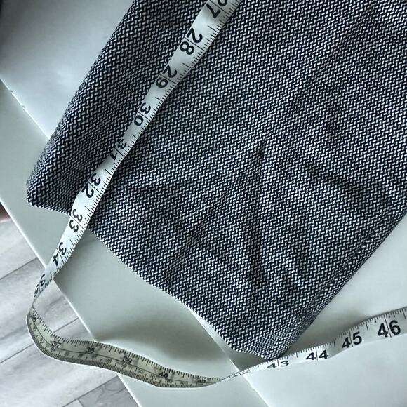 Express Editor Black & White Patterned Bootcut Pants - 6 - Picture 7 of 8